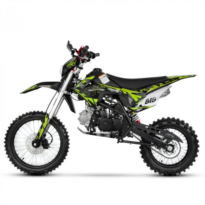 Motocicleta Cross/Enduro copii 4T XTR 616, 125cc, roti 17/14, pornire electric + pedala