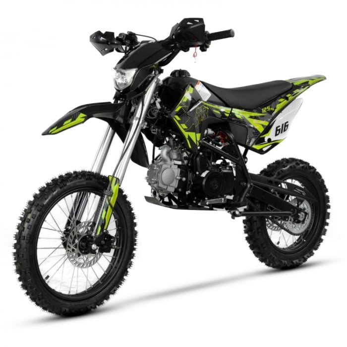 Motocicleta Cross/Enduro copii 4T XTR 616, 125cc, roti 17/14, pornire electric + pedala