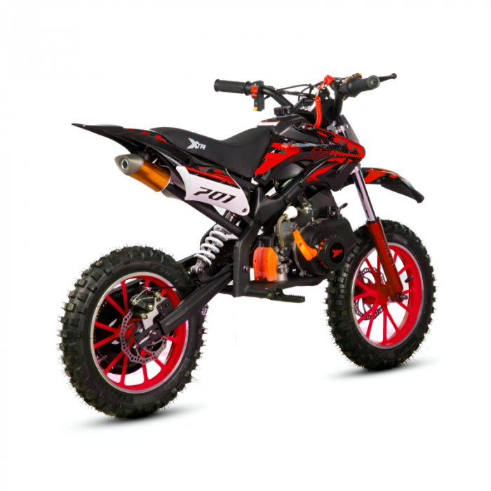 Mini Cross XTR 701, 50cc, 2 timpi, pornire sfoara, roti 10 inch