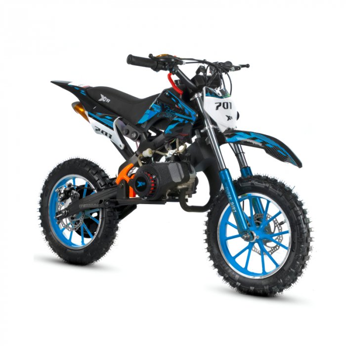 Mini Cross XTR 701, 50cc, 2 timpi, pornire sfoara, roti 10 inch