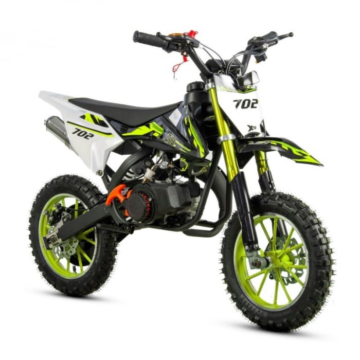 Mini Cross XTR 702, 50cc, 2 timpi, pornire electromotor, roti 10 inch