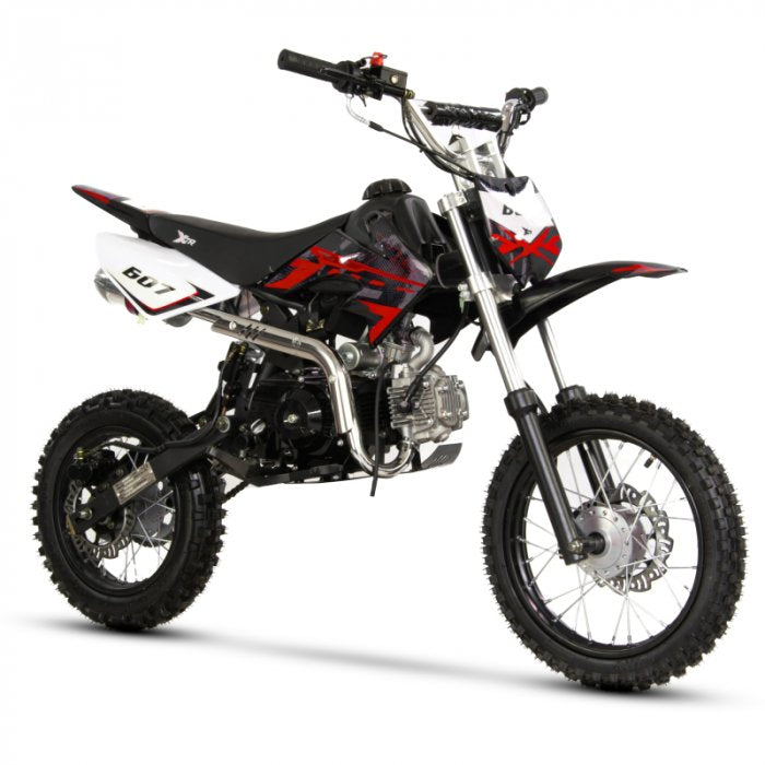 Motocicleta Cross/Enduro copii 4T XTR 607M, 125cc, roti 14/12, pornire electromotor, schimbator viteze