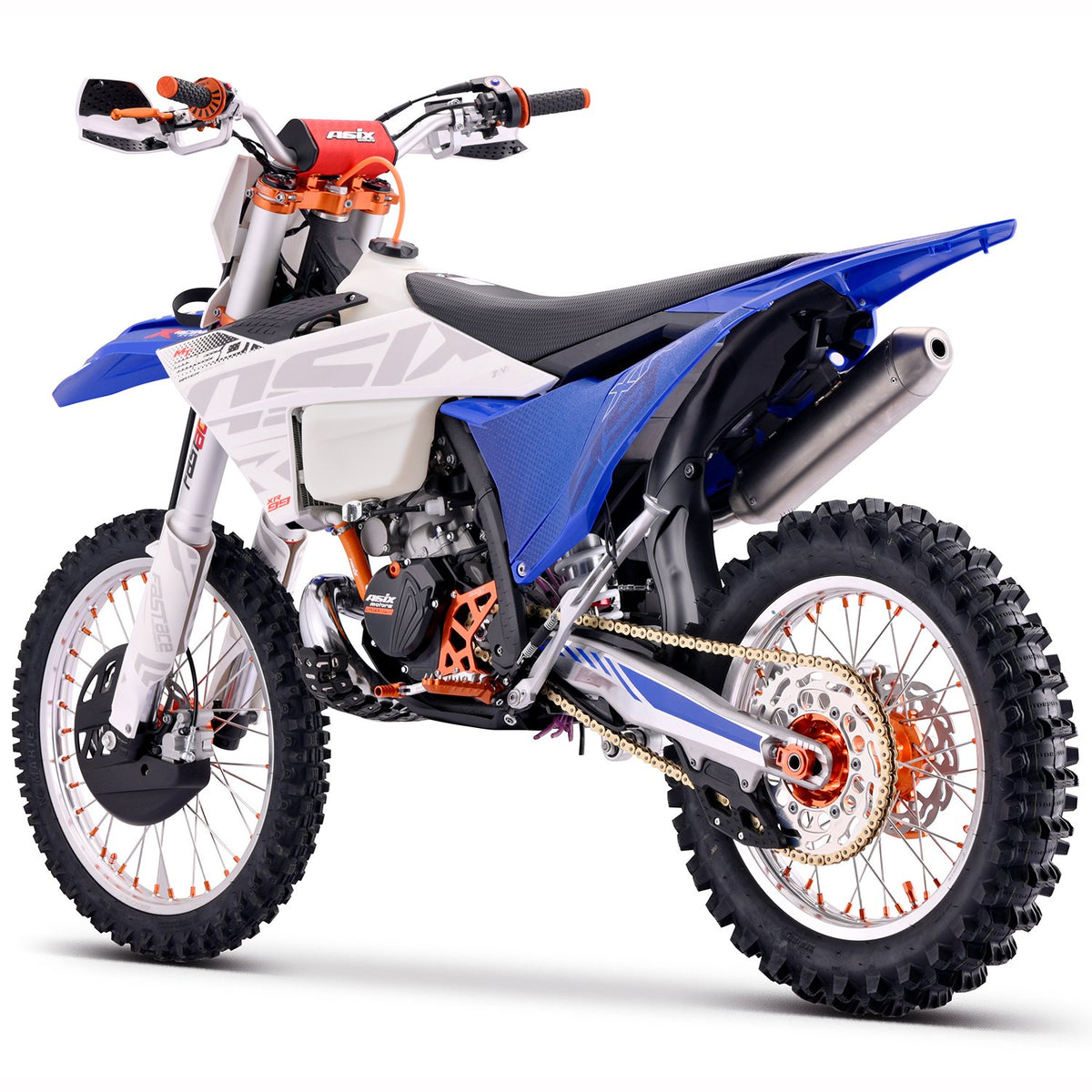 Motocicleta Cross/Enduro Asix XR99 2T, 250cc, roti 21/18", pornire electric, racire apa