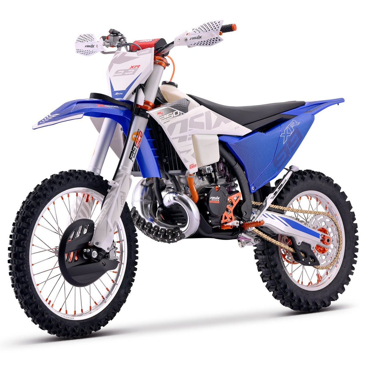 Motocicleta Cross/Enduro Asix XR99 2T, 250cc, roti 21/18", pornire electric, racire apa
