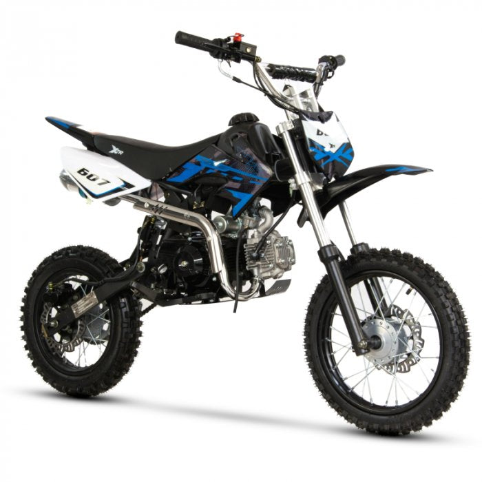 Motocicleta Cross/Enduro copii 4T XTR 607M, 125cc, roti 14/12, pornire electromotor, transmisie automata