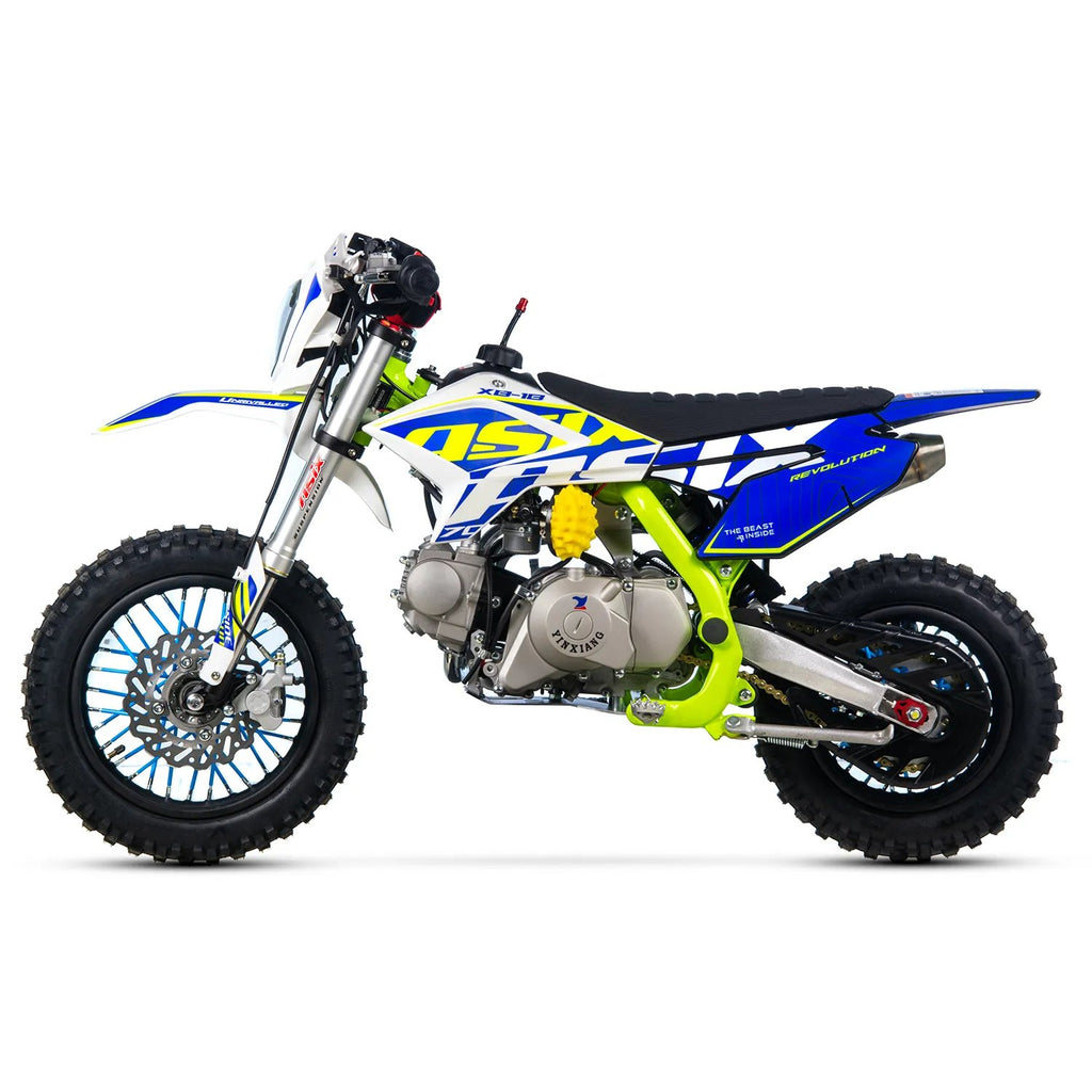 Motocicleta Enduro/Cross Asix XB18, 70cc, 4T, roti 12"/10", pornire electromotor