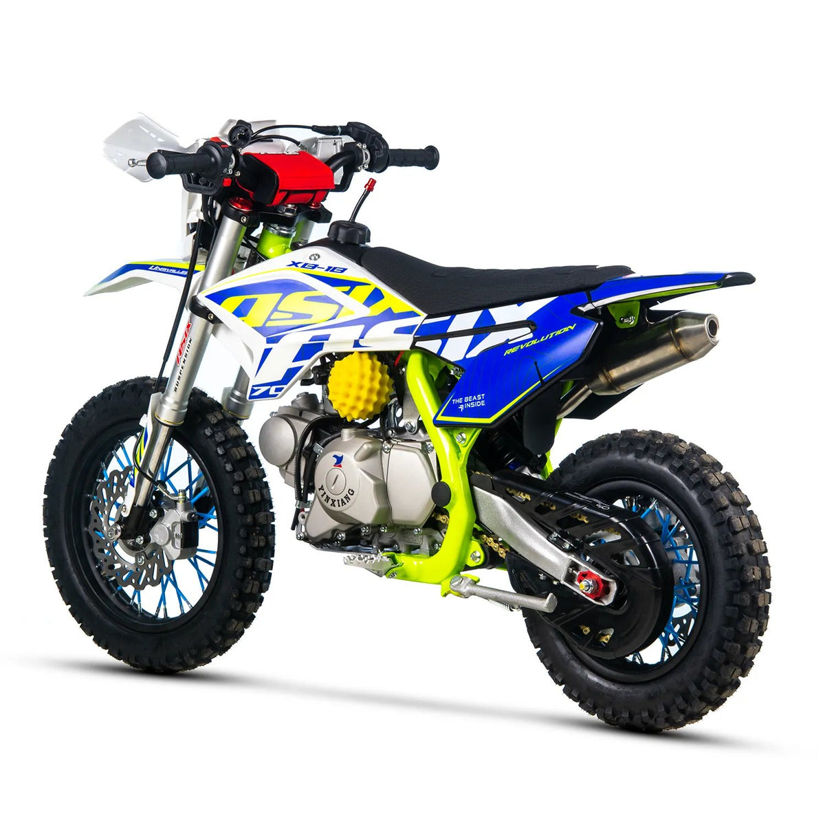 Motocicleta Enduro/Cross Asix XB18, 70cc, 4T, roti 12"/10", pornire electromotor