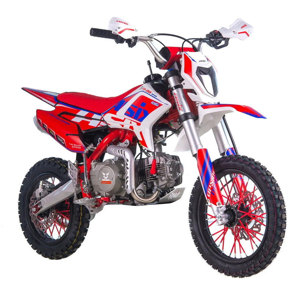 Motocicleta Enduro/Cross Asix XB28 110cc, 4T, roti 14"/12", cu far, pornire electromotor, kick si starter