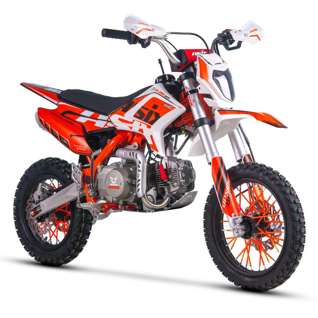 Motocicleta Enduro/Cross Asix XB28 125cc, 4T, roti 14"/12", cu far, pornire electromotor
