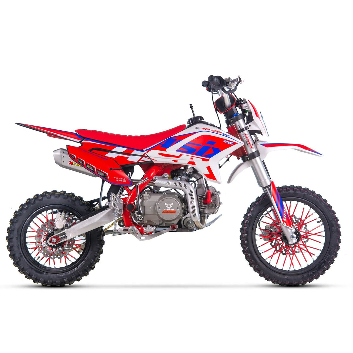 Motocicleta Enduro/Cross Asix XB28 125cc, 4T, roti 14"/12", cu far, pornire electromotor