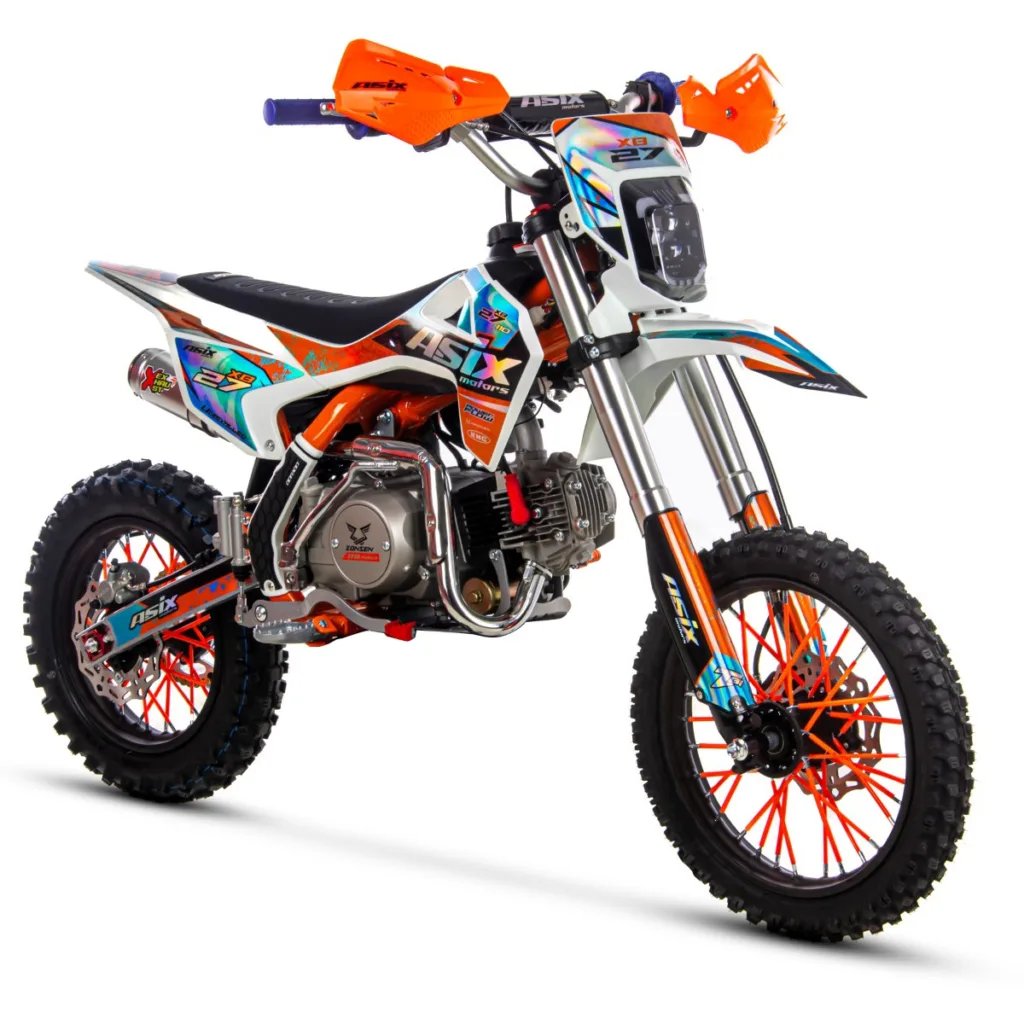 Motocicleta cross copii, Asix XB27 110cc, 14/12, far, pornire electromotor, automat