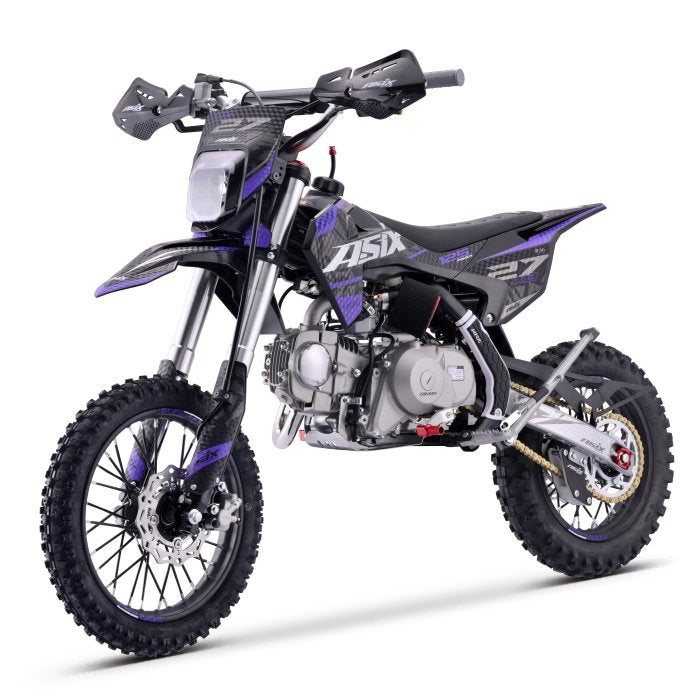 Motocicleta cross copii, Asix XB27 110cc, 14/12, far, pornire electromotor, automat