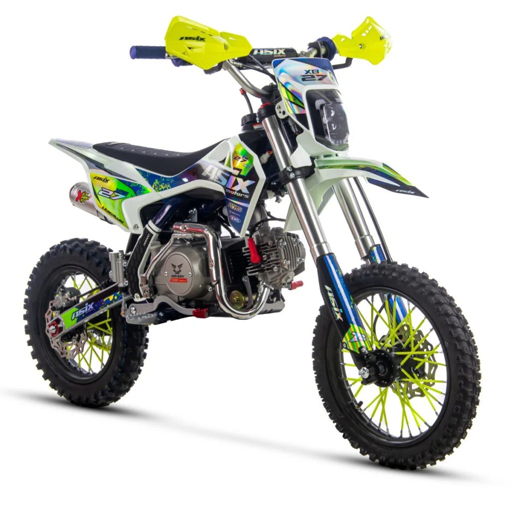 Motocicleta cross copii, Asix XB27 110cc, 14/12, far, pornire electromotor, automat