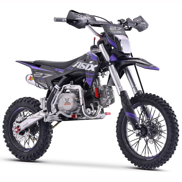 Motocicleta cross copii, Asix XB27 110cc, 14/12, far, pornire electromotor, automat